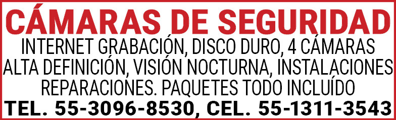 CÁMARAS,DE SEGURIDADINTERNET,GRABACIÓN,DISCO,DURO,4,CÁMARAS,ALTA,DEFINICIÓN,VISIÓNNOCTURNA,INSTALACIONES,REPARACIONES.PAQUETES,TODO,INCLUIDOTEL. 55-3096-8530,CEL. 55-1311-3543