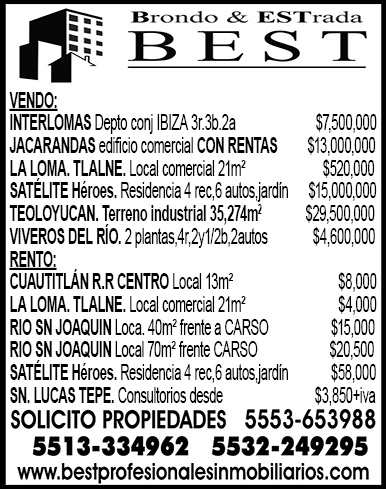 Brondo,&,ESTrada,BEST 55-5365-3988,5513-334962, 5532-249295