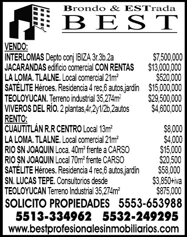 Brondo,&,ESTrada,BEST 55-5365-3988,5513-334962, 5532-249295