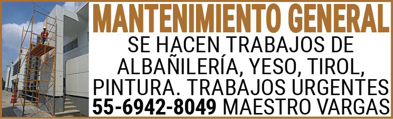 MANTENIMIENTO,GENERALSE,HACEN,TRABAJOS,DE,ALBAÑILERÍA,YESO,TIROL,PINTURA.TRABAJOS,URGENTES55-6942-8049,MAESTRO,VARGAS
