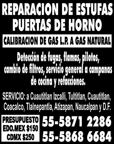 Reparacion de estufas puertas de horno 55-5871-2286 /…
