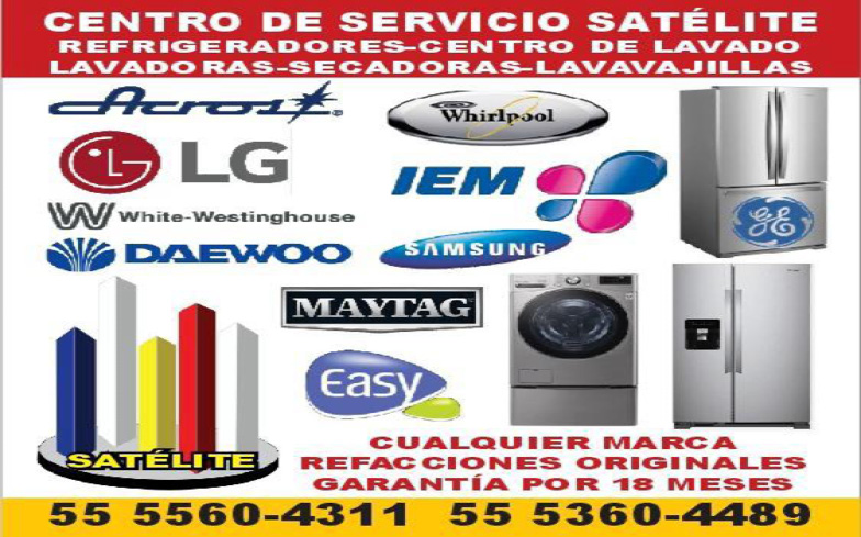 Centro de servicio sateliteregrigeradores centro de lavado…