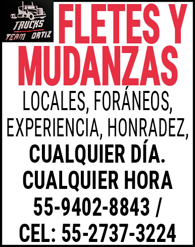 Fletes y mudanzas locales foráneos experiencia honradez…