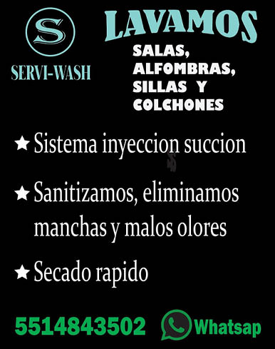 Servi-wash lavamos salas alfombras, sillas y…